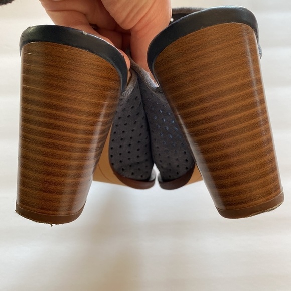 Sam Edelman mules womens 6.5 Stormy Bates blue suede shoes - Picture 5 of 5